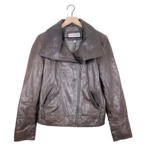 Marc New York by Andrew Marc Brown Leather Jacket